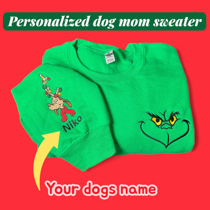 Grinchy Dog Mom | Christmas Dog Mom Accessories
