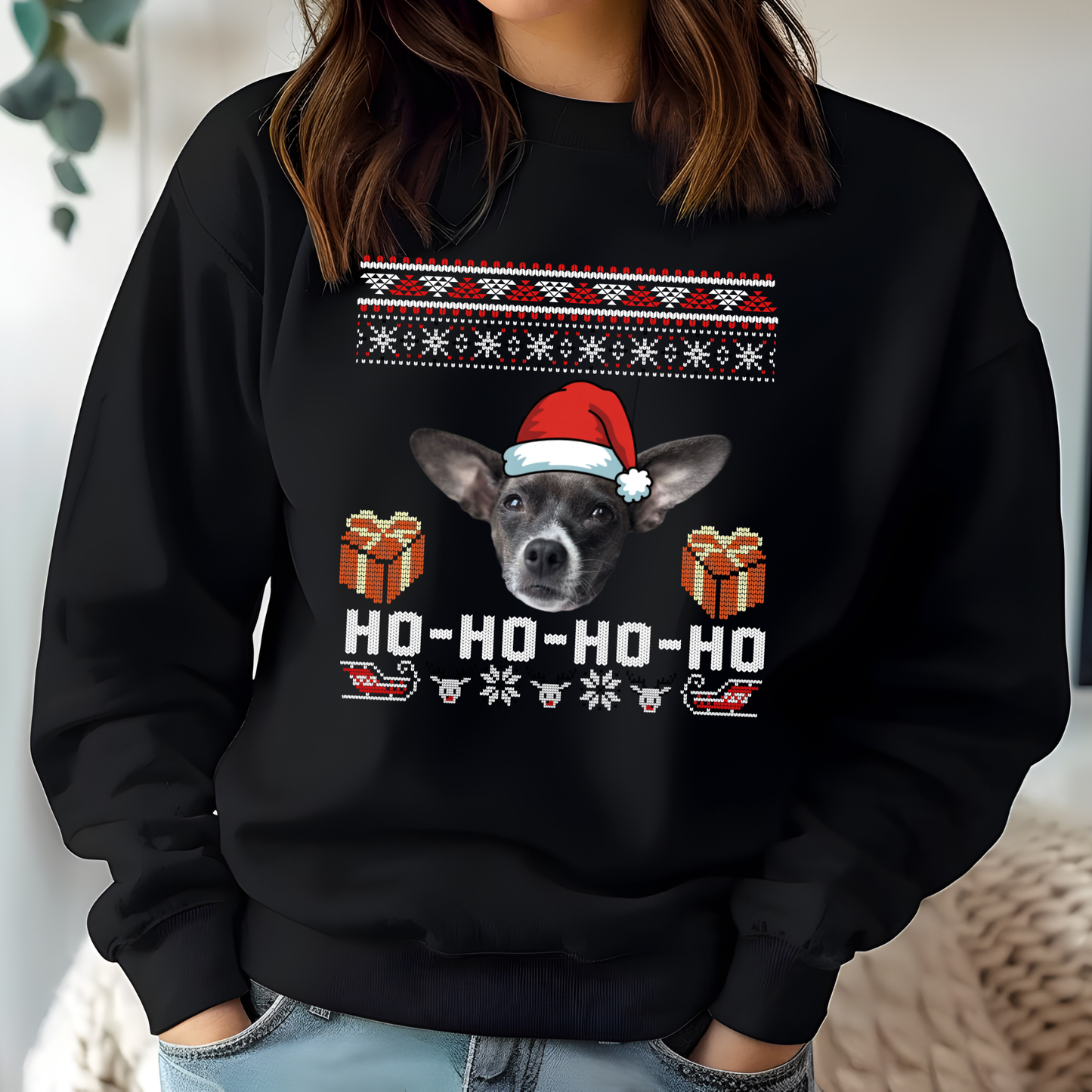 Personalized Ugly Sweater | Christmas Dog Mom Apparel 🎄