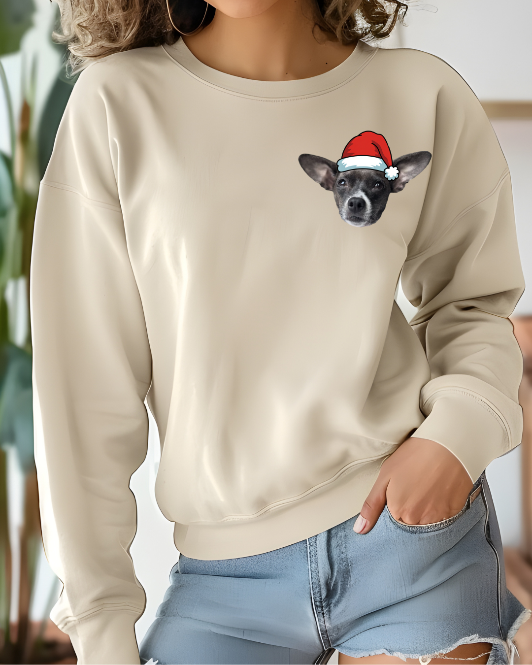 Custom Dog Mom Sweater | Christmas Dog Mom Accessories