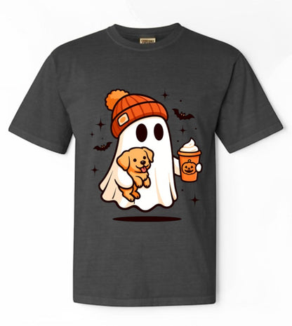 Pumpkin Spice Ghost T-Shirt | Dog Mom Essentials