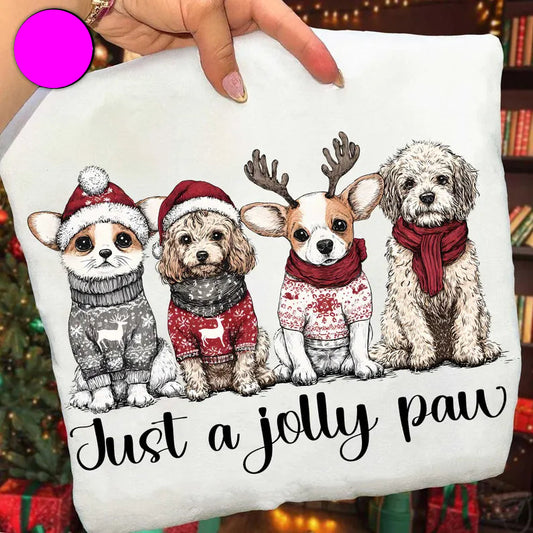 Jolly Paw | Christmas Dog Mom Apparel 🎄