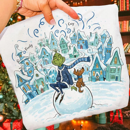 Blue Grinch | Christmas Dog Mom Apparel 🎄