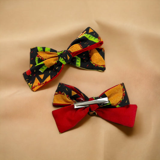 Taco Tuesday Clip On Bow | Summer Collection ☀️